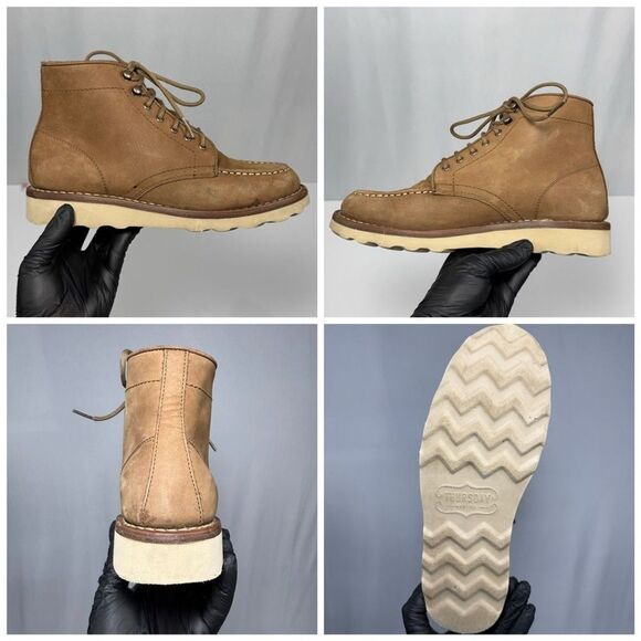 Thursday Boot Co. Moc Toe Diplomat Pebble Nubuck Leather Women's Size 6.5 - Picture 4 of 16